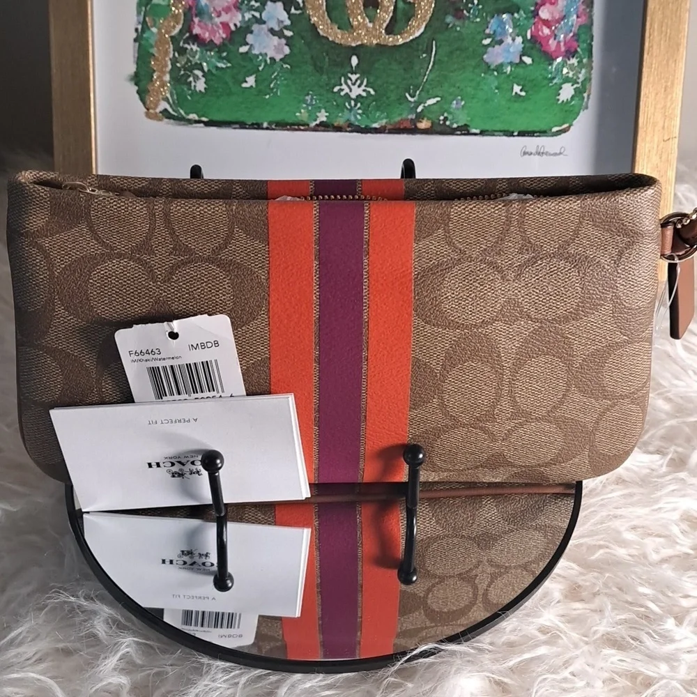 Coach NWTs Varsity Large Wristlet